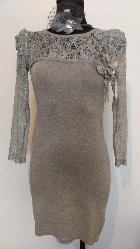 Čipkované šaty - tunika, m