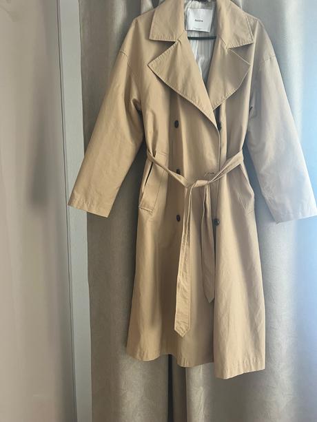 Bershka dlhy trenchcoat, bershka,m