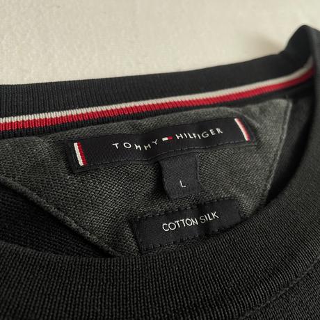 Tommy hilfiger sveter kašmír + bavlna l, tommy hilfiger,l