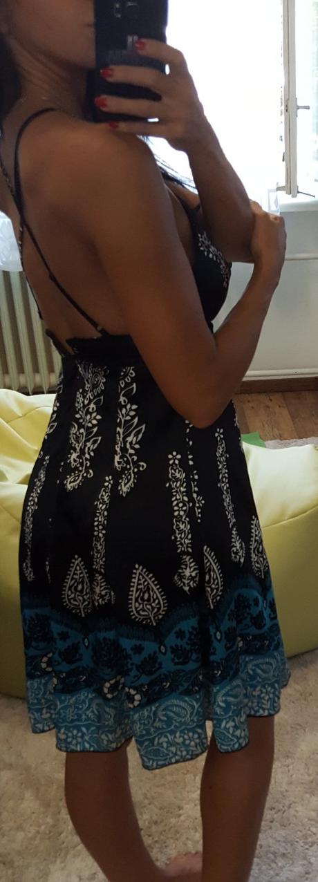 Ciernotyrkisovosmotanove vzorovane satocky, xs