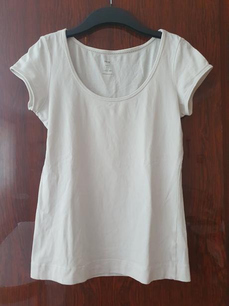 Biele bavlnene tricko, h&m,s