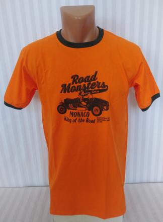 Pánske oranžové tričko road monster, fruit, m, m
