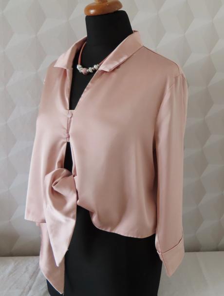 Saténová blúzka cameo rose, veľ. m, m