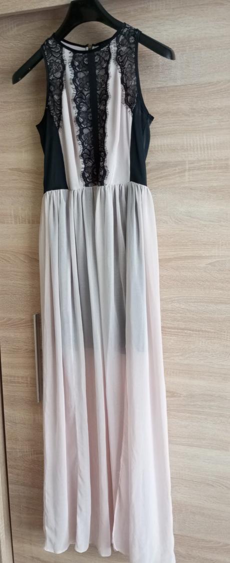 Dlhé elegantné spoločenské šaty s, river island,s