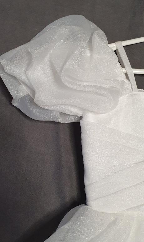 Spoločenské biele saty, 104 / 110