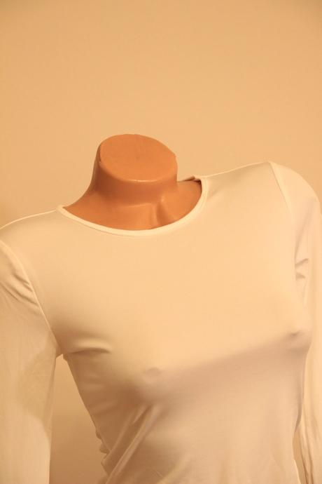 Biely body top, s, s