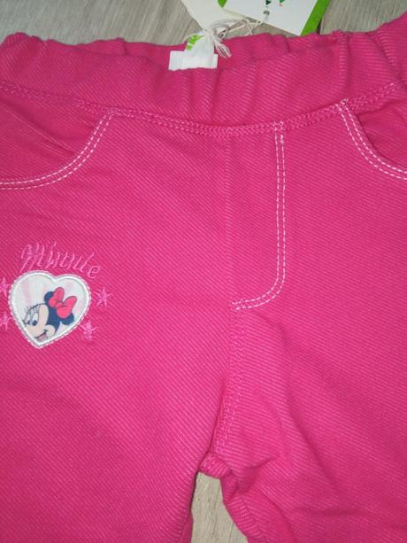 Dievčenské tmavoružové džegíny minnie veľk.68, ovs,68