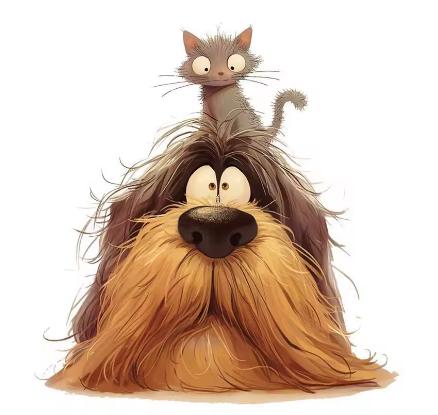 Nažehľovačka psík, mačka a vtáčik 14x14,5cm (nz466, 