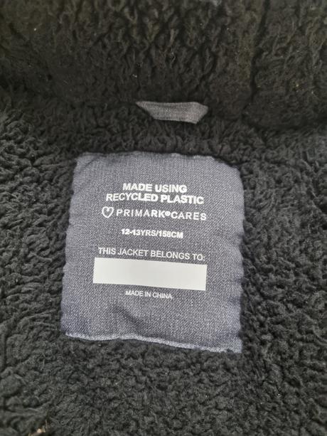 Veľmi teplá zimná parka s kožušinou, primark,158