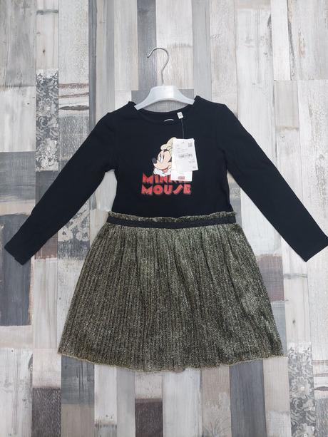 Dievč.šaty zn.c&a minnie mouse, c&a,98 / 104 / 110 / 122