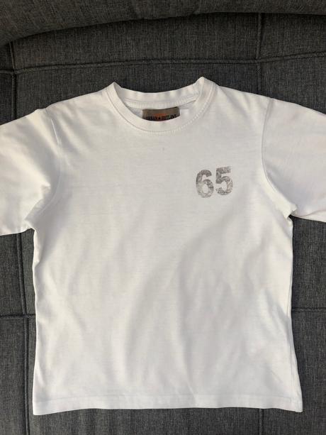 Biele tričko s dlhým rukávom, 122