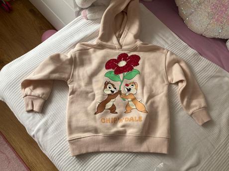Nova mikina zara chip n dale s flitrami, zara,116