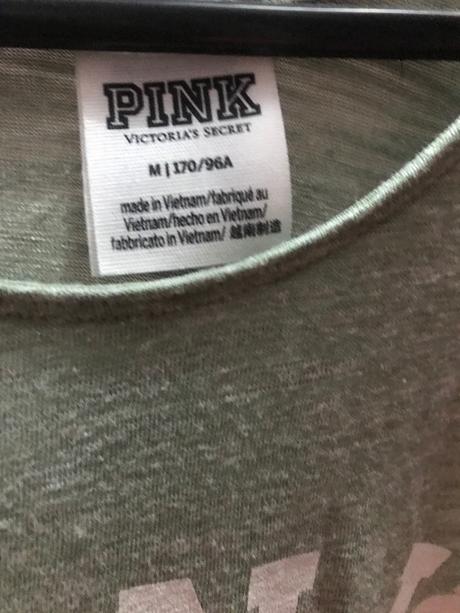 Olivové pink tielko victorias secret, victoria's secret,m