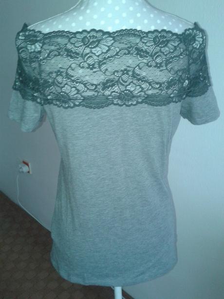 Sivý elastický top h&m veľ. m, h&m,m