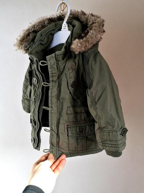 Teplučký kabátik, h&m,74