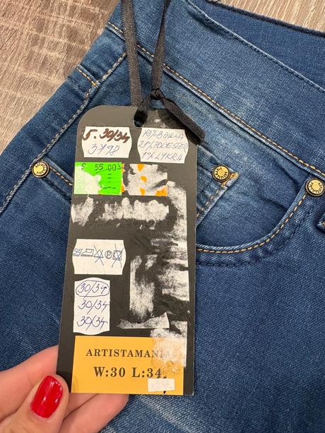 Artistamania jeans nove panske rifle 30/34, 30