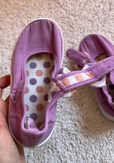Fialové papuče na suchý zips, 26, 26