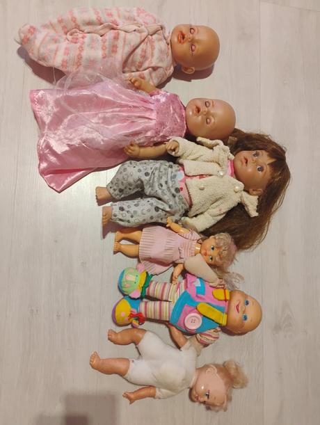 Baby born bábiky+príslušenstvo+taburetka, 