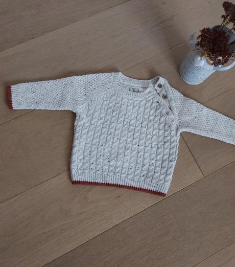Pletený sveter s gombíkmi, f&f,68