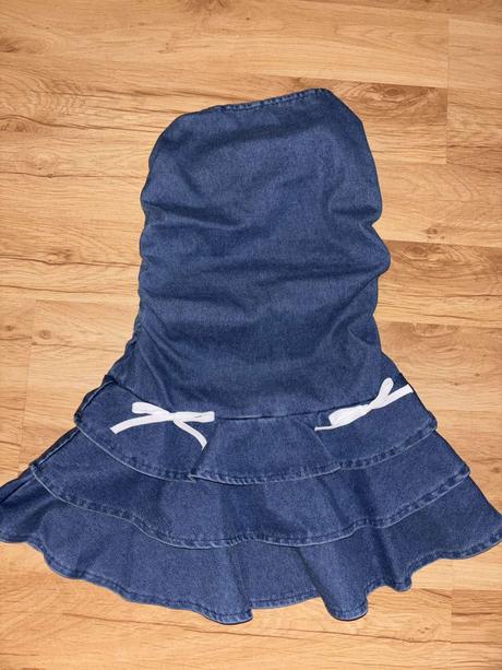 Riflové šaty shein, 140