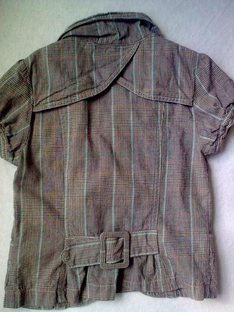 Kárované sako/bolerko 8-10 rokov, 140