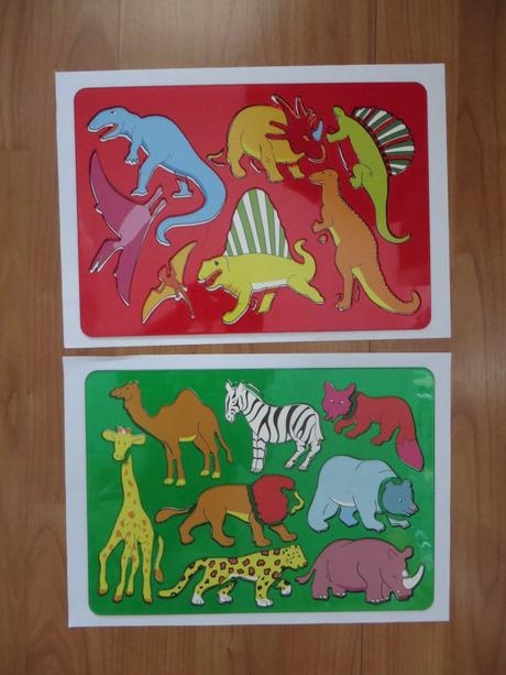 Obkresľovačky - dinosaury + zvieratá afriky,