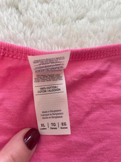 Ruzove bavlnene tielko s krtkom, xl