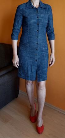 Riflové šaty, camaieu,38