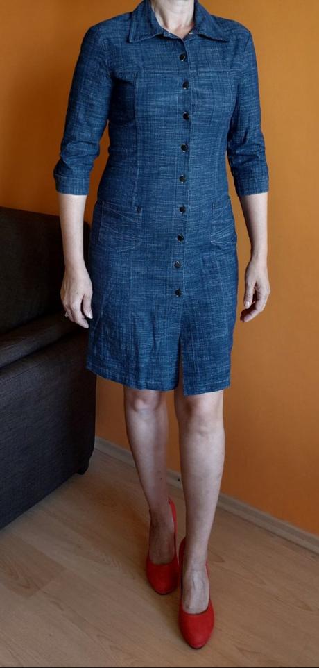 Riflové šaty, camaieu,38