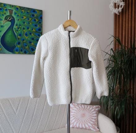 Štýlová dievčenská teddy  bunda, bonprix,140