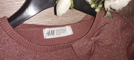 Trblietavý pulóver h&m 122/128, h&m,122