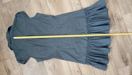 Krásne riflové šaty xs/160cm (už s poštou), 158