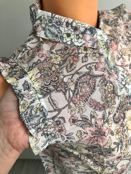 Kvetinková blúzka, mango,s