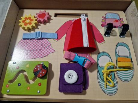 Playtive drevená hracia doska pre deti, 