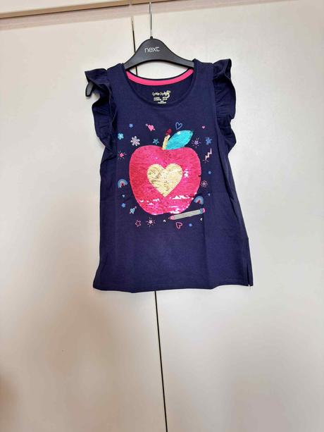 Flitrované značkové tričko, 128