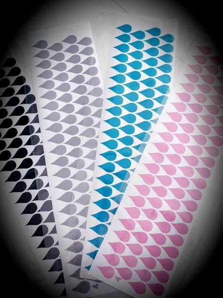 Nalepky na stenu kvapky 86 kusov, 