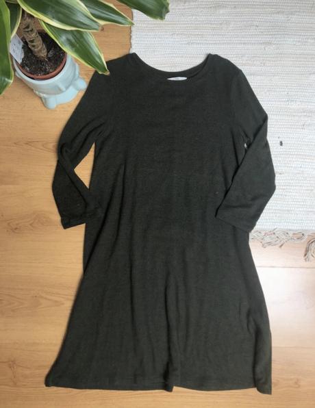 Tmavozelené / khaki šaty, c&a,xs