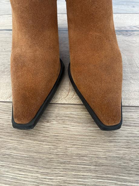 Kožené cizmy, zara,37