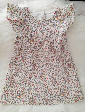Kvietkované šaty, zara,104