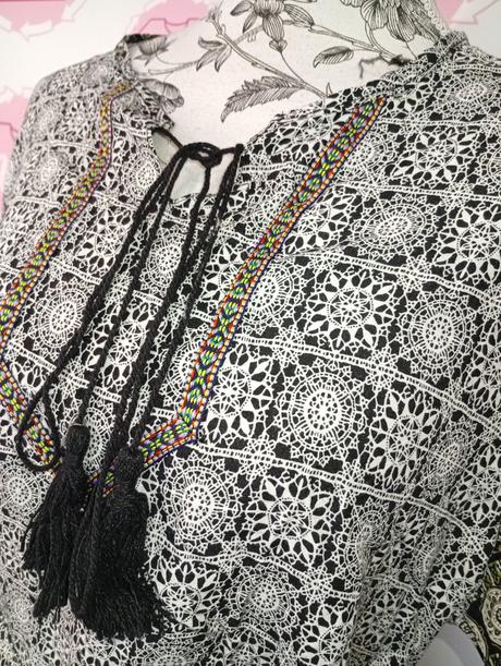 Ľahké letné šaty a vreckami / tunika, l / m