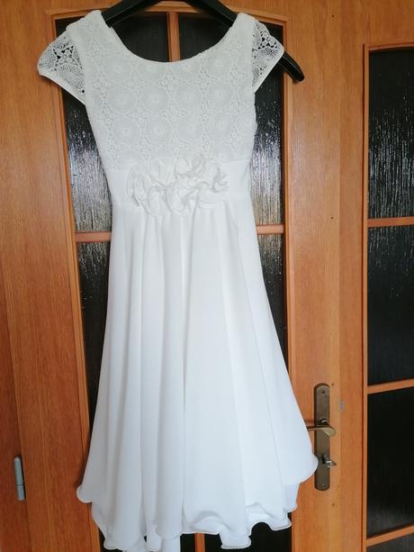 Biele šaty, abercrombie&fitch,140