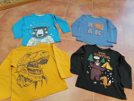 Tričká dlhý rukáv, veľ. 122, 122