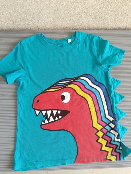 Tričko s farebným dinosaurom, palomino,122