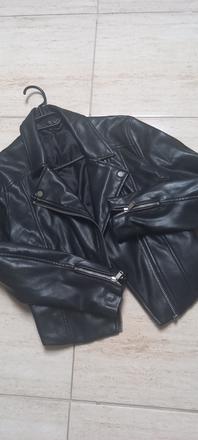Dámska koženková bunda, h&m,l