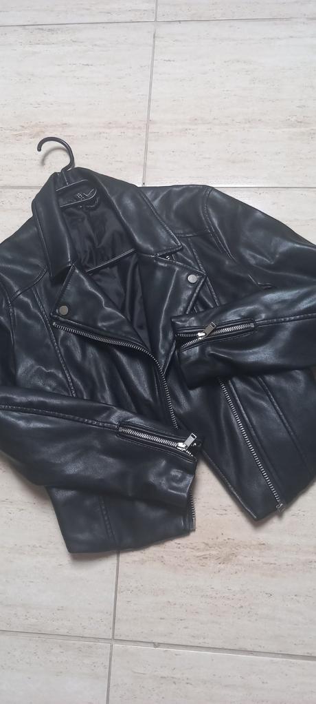 Dámska koženková bunda, h&m,l