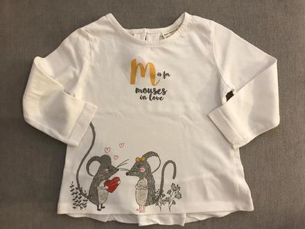 Tricko s dlhym rukavom zara, zara,86