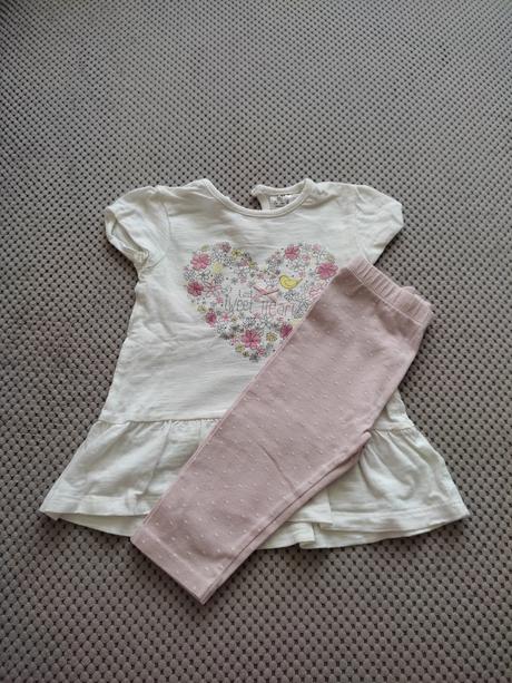 2 dlhé pyžamá,2 nočné košele minnie 6-9m, f&f,74