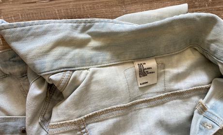 Dámska bledá riflovka, h&m,38