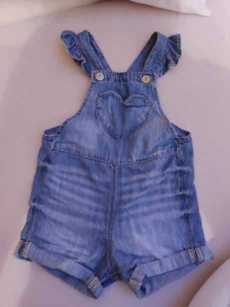 Krátke nohavice so srdiečkom, h&m,74