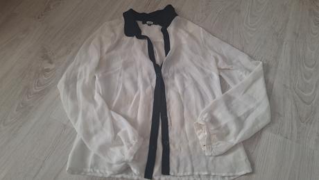 Biela saténová bluzka bikbok, xs